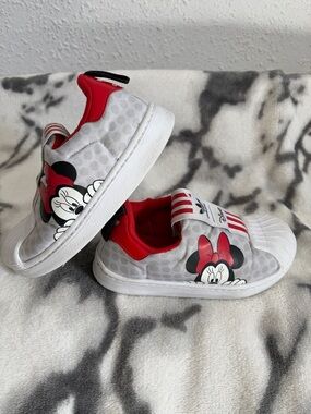 Adidas Disney x Superstar 360 Kids Minnie Mouse SlipOn Sneakers  Size 10.5